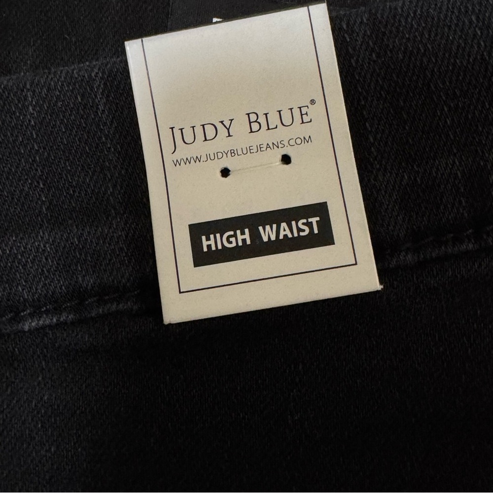 NEW JUDY BLUE pull on skinny jeans in black 5/27 high rise - Picture 7 of 11